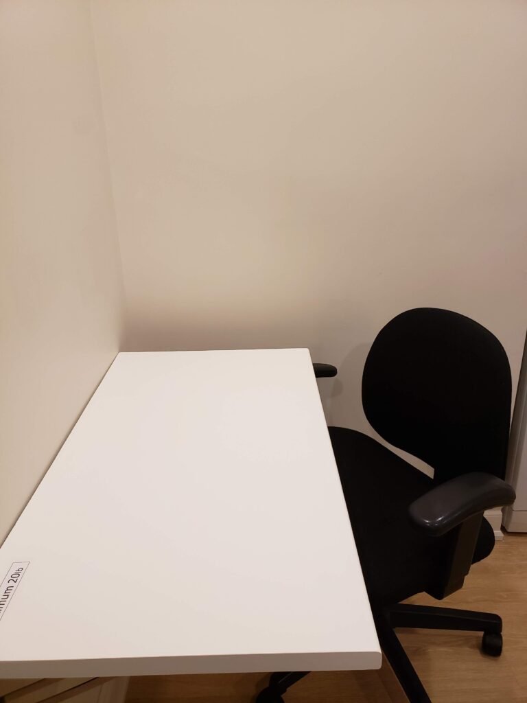 Furnished 2-bdrm, 1-bath walk-out basement unit with parking